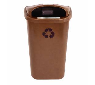 Cesto Individual 50 Litros com Haste de Metal Marrom JSN