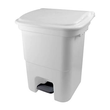 Lixeira com Pedal 015 Litros Branca Plasvale