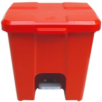 Lixeira com Pedal 015 Litros Vermelha JSN