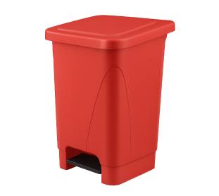 Lixeira com Pedal 015 Litros Vermelha Plestin