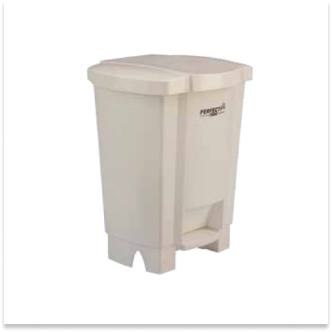 Lixeira com Pedal 017 Litros Branca Perfect