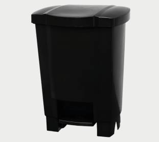 Lixeira com Pedal 018 Litros Preto Tonk