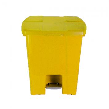 Lixeira com Pedal 030 Litros Amarela JSN