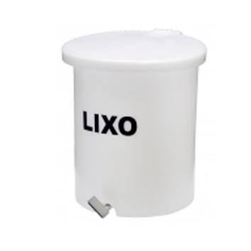 Lixeira com Pedal 030 Litros Branca Belosch