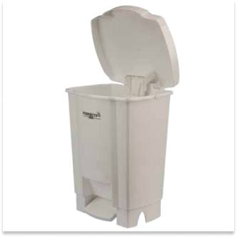 Lixeira com Pedal 035 Litros Branca Perfect