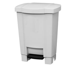 Lixeira com Pedal 050 Litros Branco Tonk