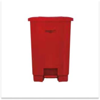Lixeira com Pedal 050 Litros Vermelha Perfect