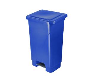 Lixeira com Pedal 100 Litros Azul Plestin