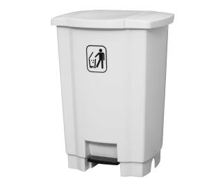 Lixeira com Pedal 100 Litros Branco Tonk