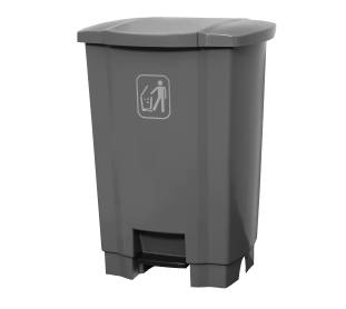 Lixeira com Pedal 100 Litros Cinza Tonk