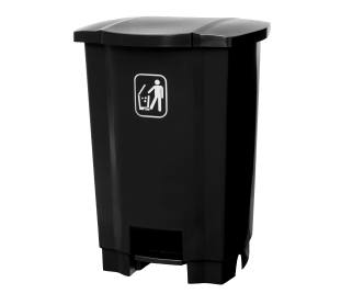 Lixeira com Pedal 100 Litros Preto Tonk