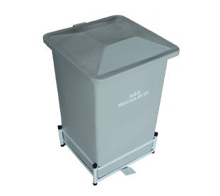 Lixeira com Pedal Aco Galvanizado 100 Litros Belosch