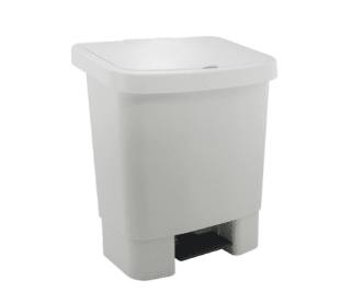 Lixeira com Pedal e Armotecimento 025 Litros Branca Kunber