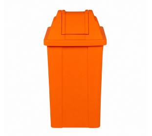 Lixeira com Tampa Basculante 025 Litros Laranja JSN
