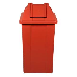 Lixeira com Tampa Basculante 025 Litros Vermelho JSN